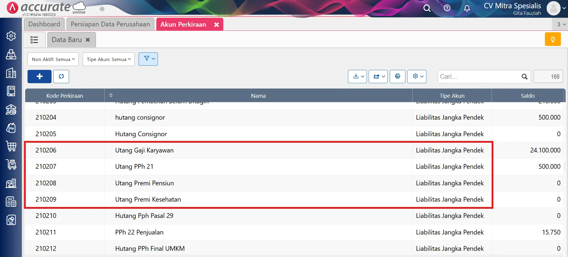 Catat gaji PPh 21 & SPT